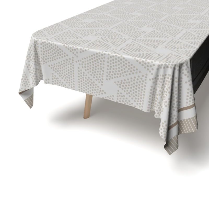 Tablecloth, Dust-Proof Soft Touch Cover, Machine Washable, Elegant Drape for Dining Kitchen Parties Hotel Use, Spill Resistant