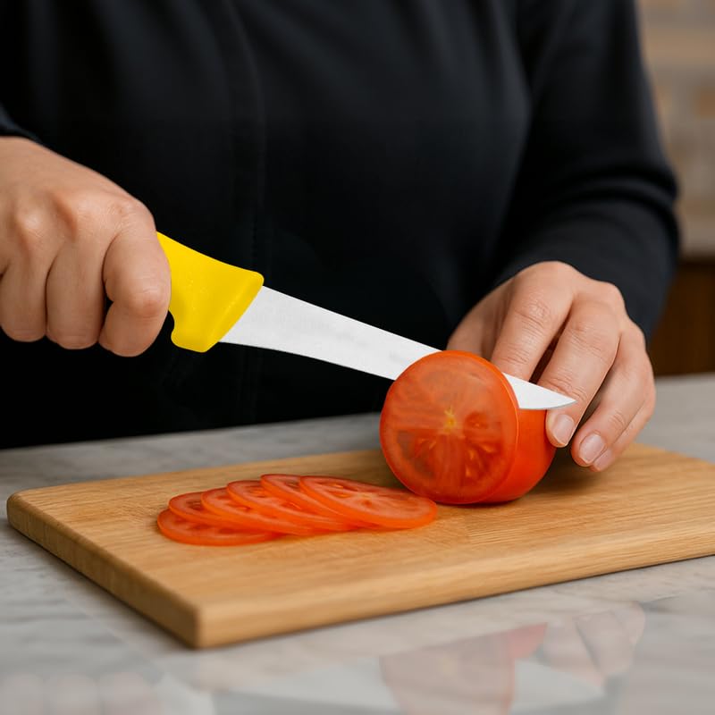5-Inch Professional Boning Knife – Stainless Steel Blade – Comfortable Handle for Precise Trimming & Meat Preparation