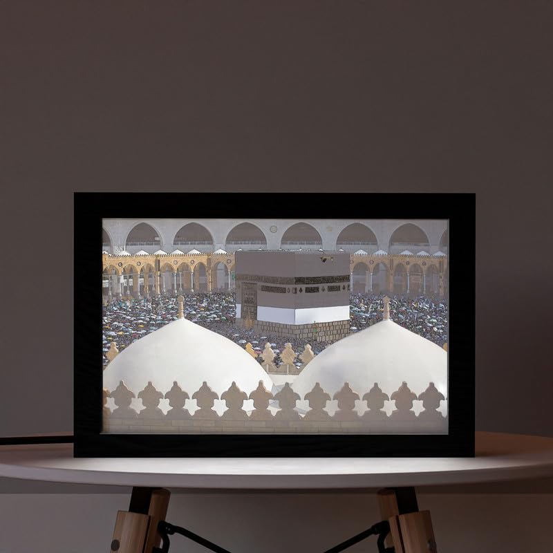 Natrual Wood 2 In 1 Photo Lighting Frame