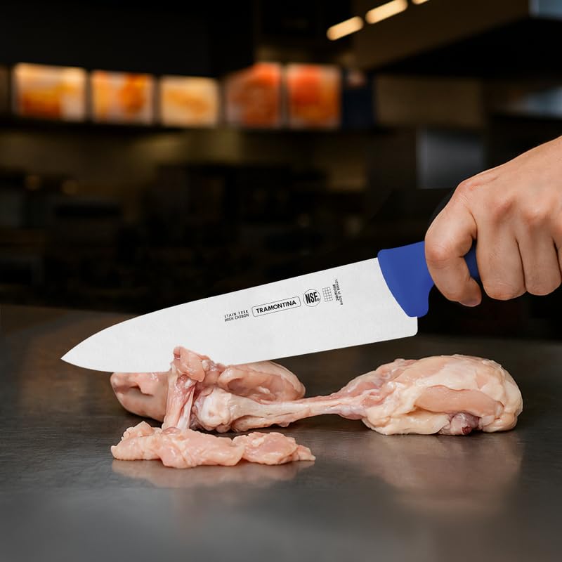 Professional Meat Knife, Stainless Steel Blade, Polypropylene Handle, Durable and Precision Cutting Tool