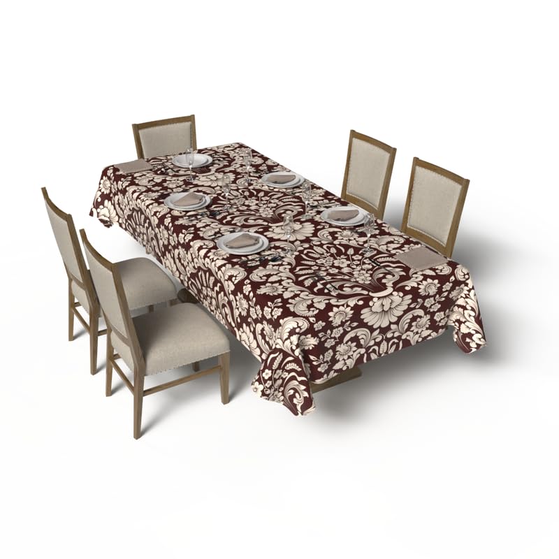 Helen Tablecloth and Napkins Set - 6 Pieces - Satin Material
