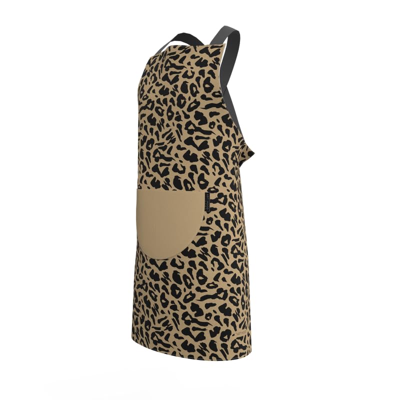 Apron, Cross-Back Design, Soft Cotton-Like Fabric, One Size, Lightweight Breathable Unisex with Front Pocket, for Cooking, and Daily Use