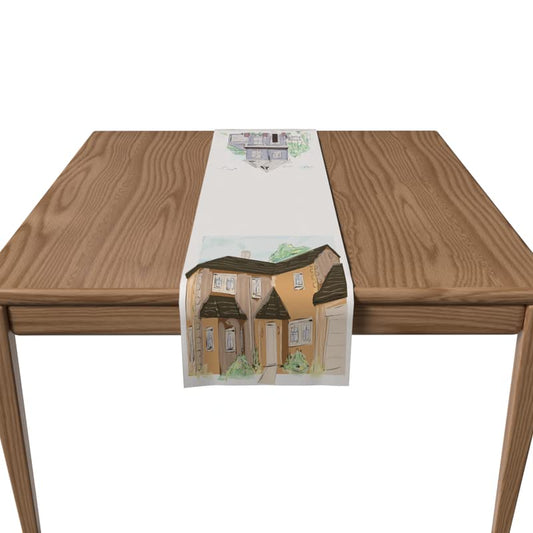 Velvet Ella 2 Table Runner, a Plush Decorative Centerpiece with a Sophisticated Abstract Design, 35x140 cm, Multicolor, offers both Luxurious Comfort and a Modern Artistic Table Accent