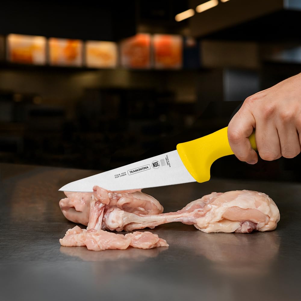 Professional Poultry Boning Knife, 5-inch Blade Size, Yellow