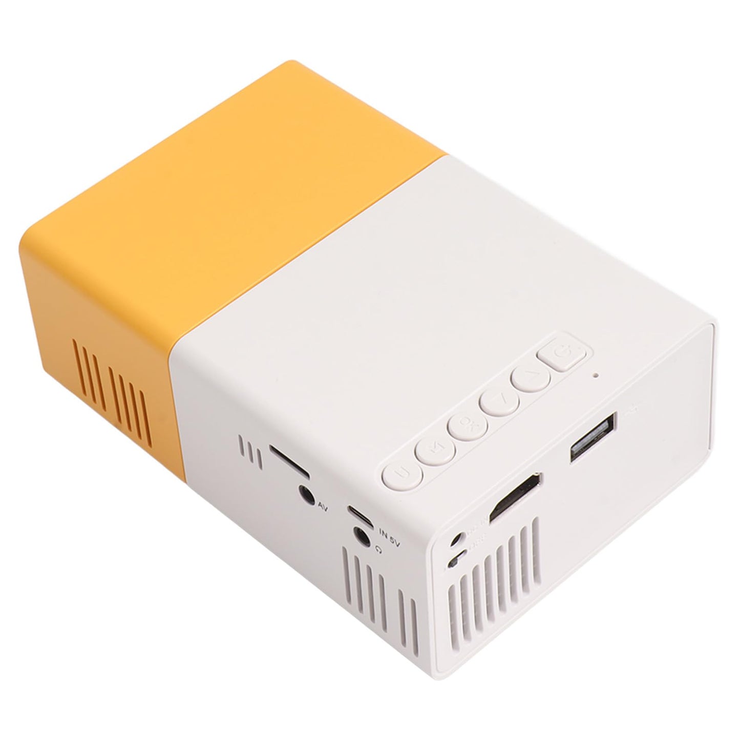 Resolution Portable Mini Projector, 1920 x 1080 Resolution, LED Light Source, 24-60 Inch Screen,Rich Interface for Home Cinema, Multimedia Compatibility, Ideal for Travel and Entertainment