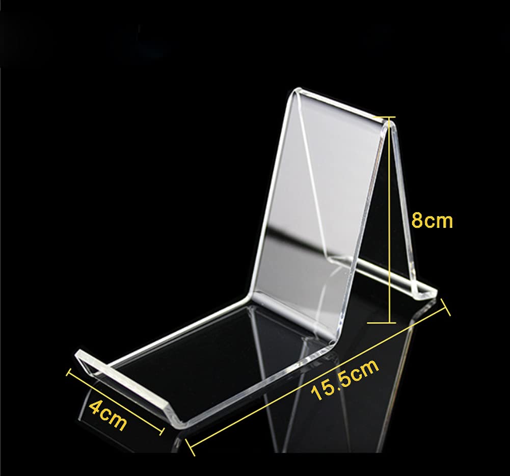 4 Pack Clear Acrylic Shoe Display Stands, Modern Riser and Holder for Sandals, High Heels, and Footwear, Professional Rack for Retail Stores, Closets, and Shopping Malls