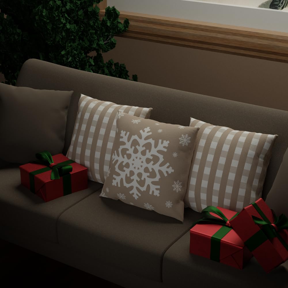 Christmas Cushion 40x40 CM, Washable Soft Holiday Pillow for Sofa, Bedroom, Living Room, or Office, Festive Decorative Accent