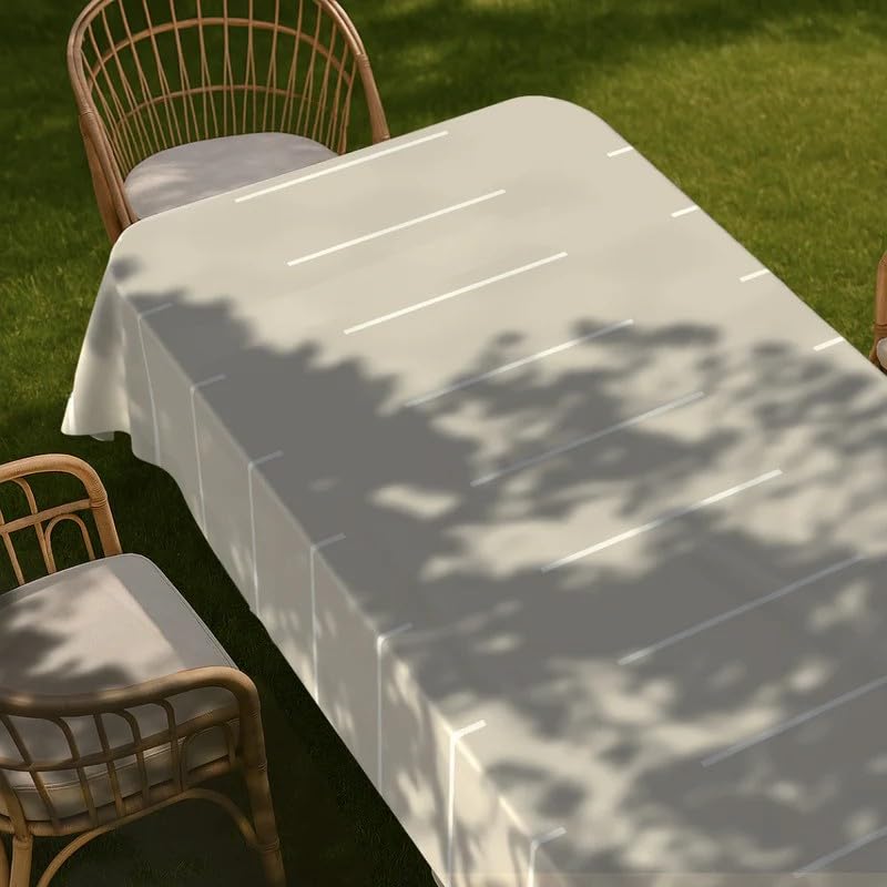 Tablecloth, Dust-Proof Soft Touch Cover, Machine Washable, Elegant Drape for Dining Kitchen Parties Hotel Use, Spill Resistant