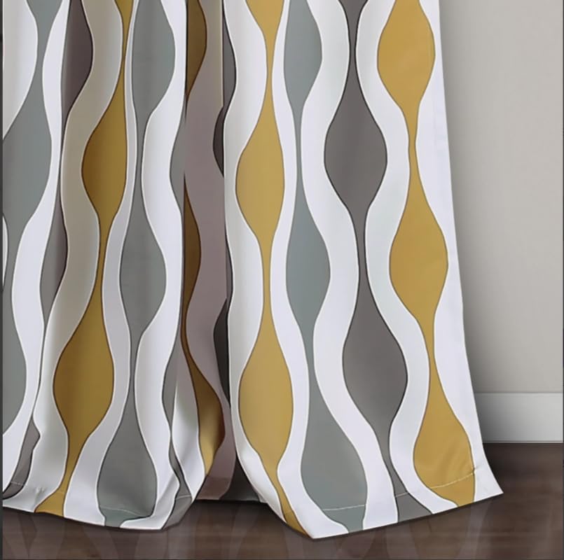 Light Filtering Window Curtain with Back Tab Design, Linen Velvet Fabric - 1 Piece