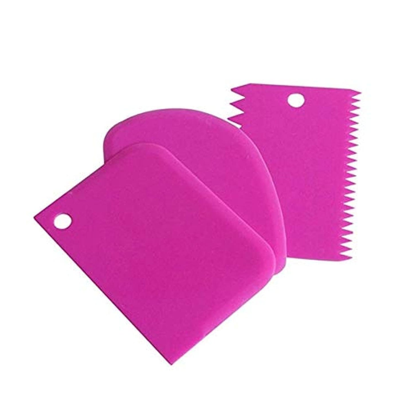 Pastry Butter Scraper Cutter Baking Cake Decorating Tools 3-piece-Rose Red Cake mould good