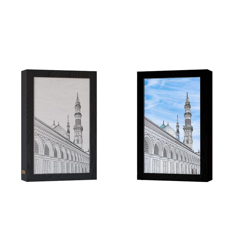 Natrual Wood 2 In 1 Photo Lighting Frame