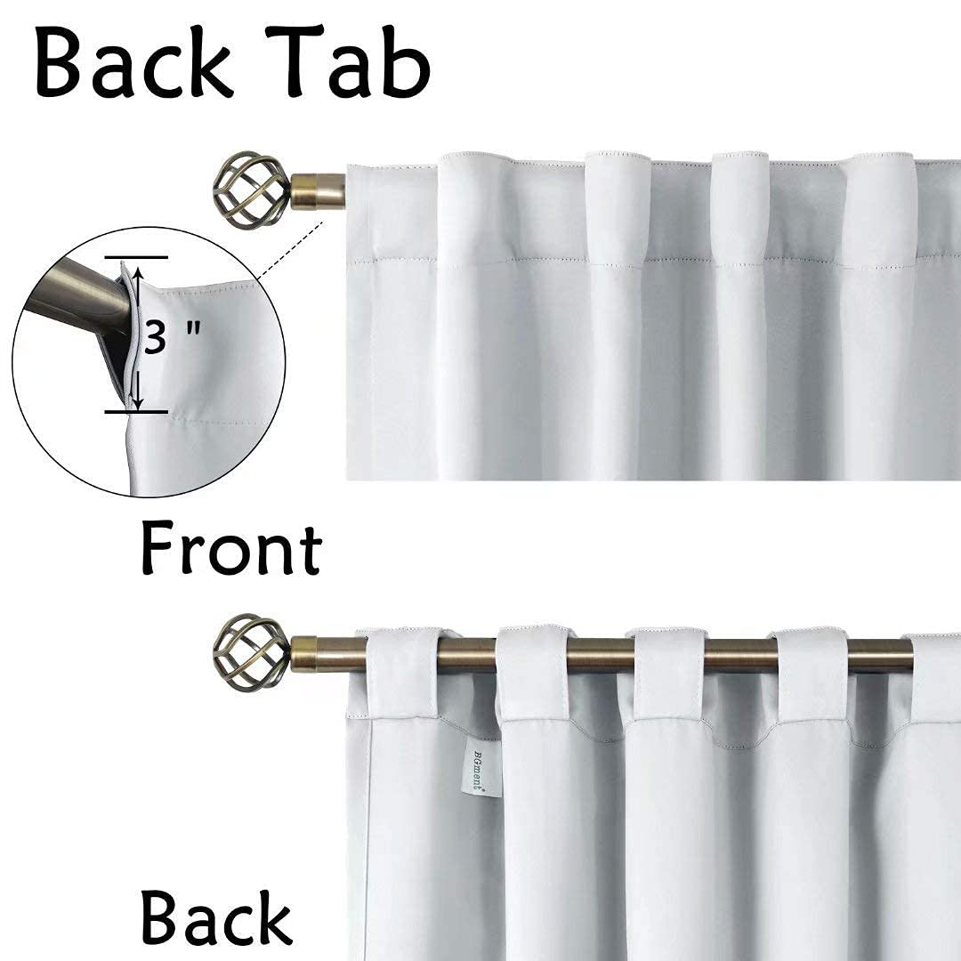 Elegant Blackout Curtains-Back Tap design-thermal Insulated fabric-for room Darkness - 1 Piece