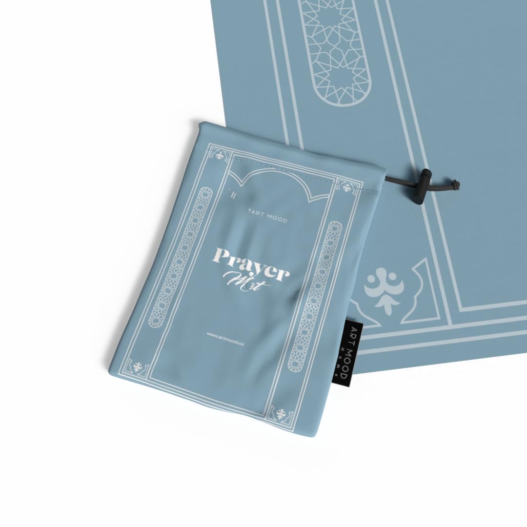 Prayer Mat - Waterproof Pocket Size Travel Mat for Salah, Lightweight Foldable Muslim Prayer Rug with Carrying Bag