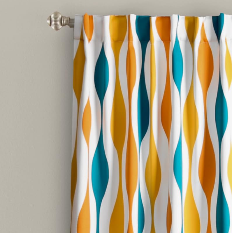 Light Filtering Window Curtain with Back Tab Design, Linen Velvet Fabric - 1 Piece