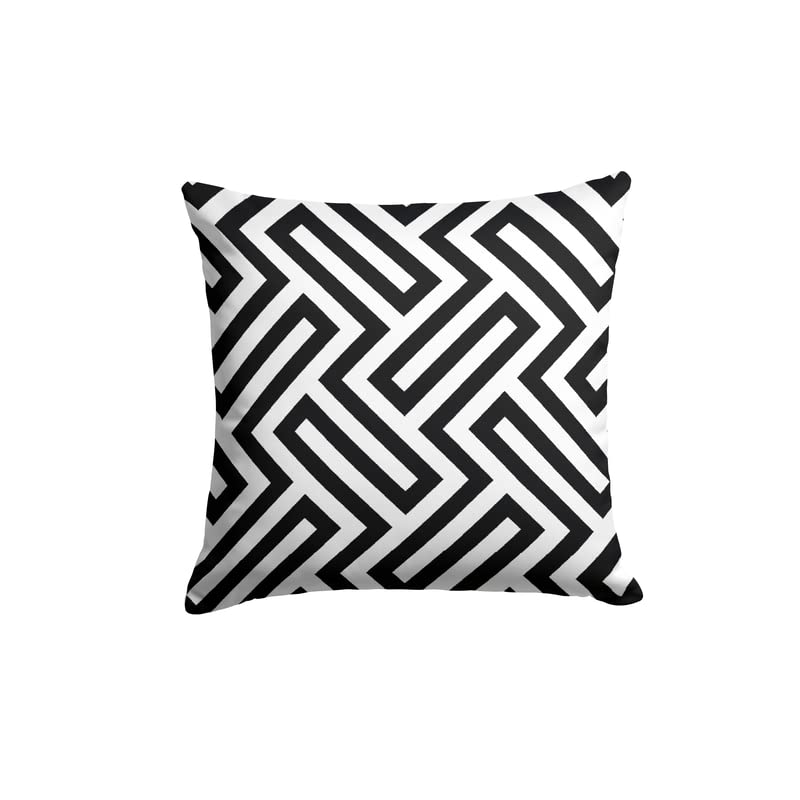 Canvas Cushion Cover in a classic Black & White design, 40x40 cm, a durable and timeless decorative pillow perfect for creating a modern, minimalist, or high-contrast look in any room