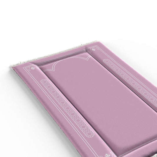 Sakina Padded Prayer Mat Soft Premium Velvet Face - Luxurious And Comfortable Prayer Rug With Elegant Design - Thickness Foam For An Ultimate Comfort Experience