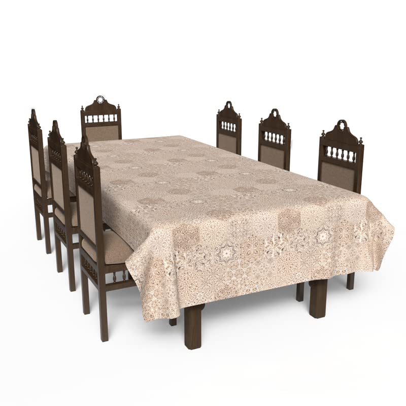 Islamic Unique Dano Waterproof Tablecloth, a Spillproof Rectangular Table Cover for Large Dining Tables, 140x300 cm, Multicolor, a Stain-Resistant Protector for Parties and Festive Gatherings