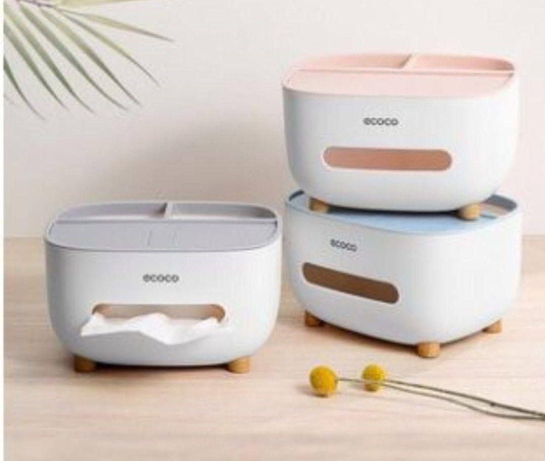 ecoco Minimalistic Multi Use Tissue Holder Organizer