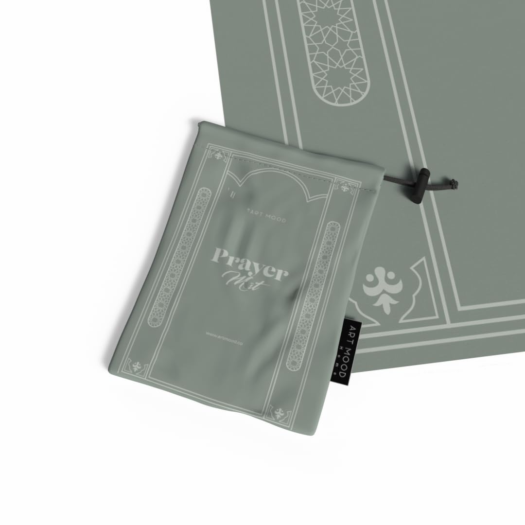Prayer Mat - Waterproof Pocket Size Travel Mat for Salah, Lightweight Foldable Muslim Prayer Rug with Carrying Bag
