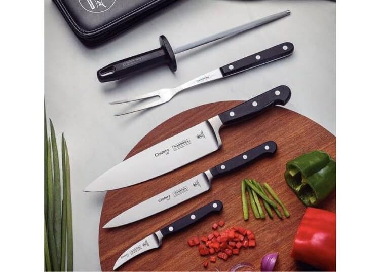 12-Piece 8-Inch Chef Knife Set, Stainless Steel Blades with Ergonomic Handles, Professional-Grade Sharp Knives for Chopping, Slicing, and Kitchen Use