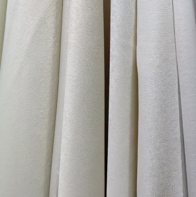 Faux Linen Textured Curtains Durable Fabric-Light Filtering Drapes forLiving Rooms Reception and Bedroom - Steel Grommets - Single Panel