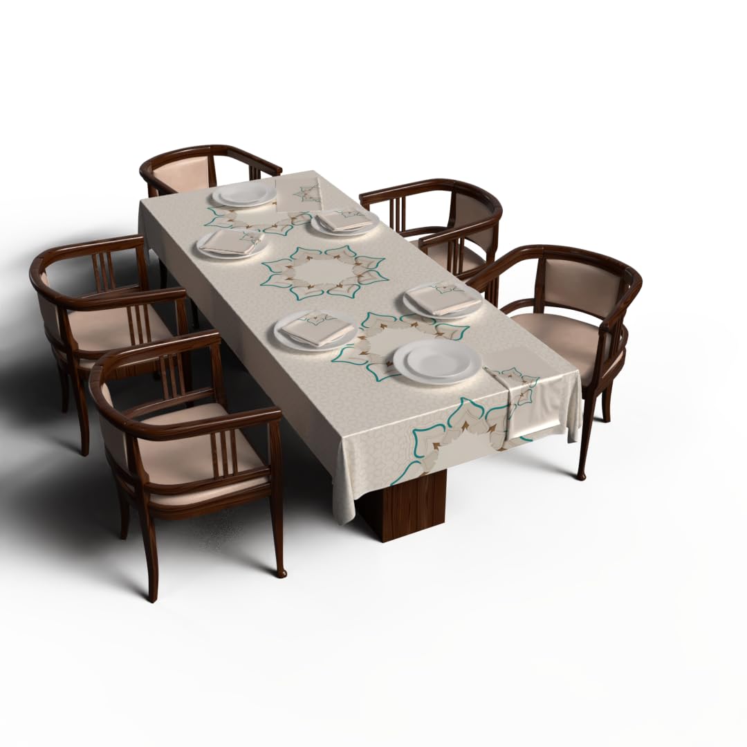 Ramadan's Unique Tablecloth & Napkins Set Satin