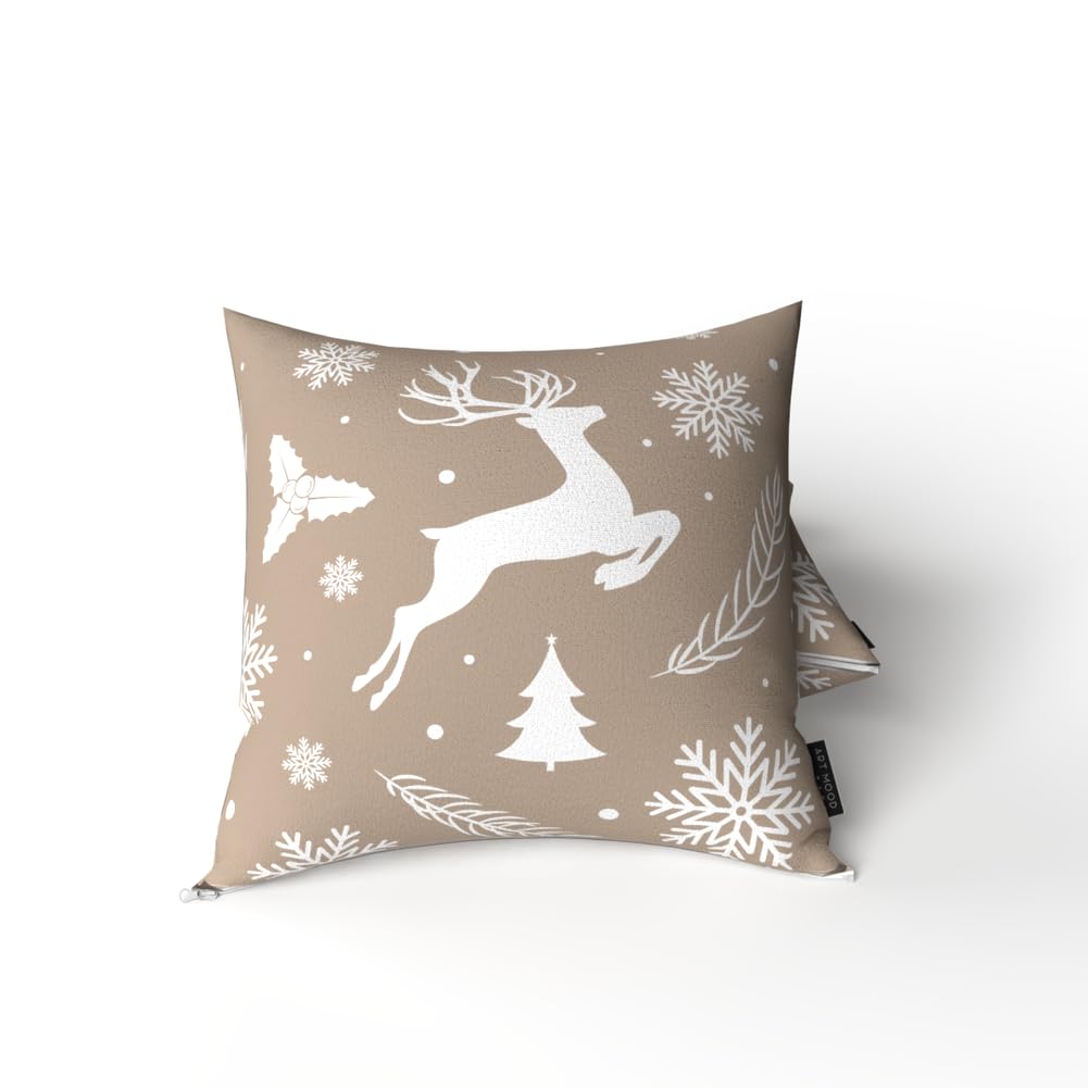 Christmas Cushion 40x40 CM, Washable Soft Holiday Pillow for Sofa, Bedroom, Living Room, or Office, Festive Decorative Accent