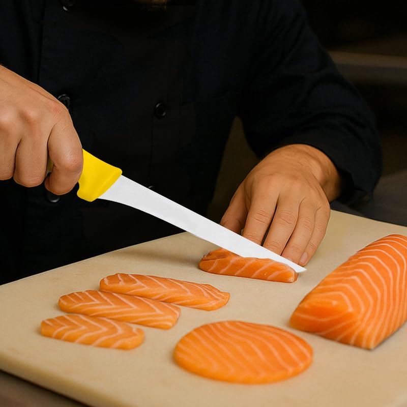 Professional Boning Knife, 7-inch Blade Size, Yellow