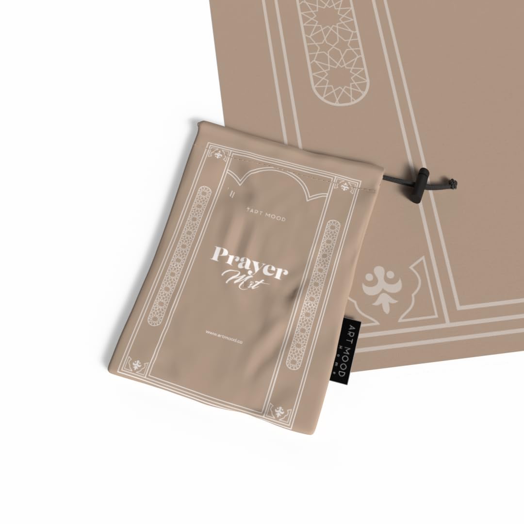 Prayer Mat - Waterproof Pocket Size Travel Mat for Salah, Lightweight Foldable Muslim Prayer Rug with Carrying Bag