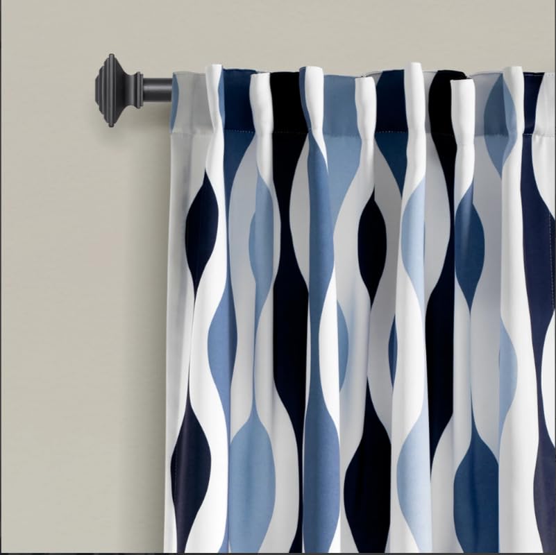 Light Filtering Window Curtain with Back Tab Design, Linen Velvet Fabric - 1 Piece