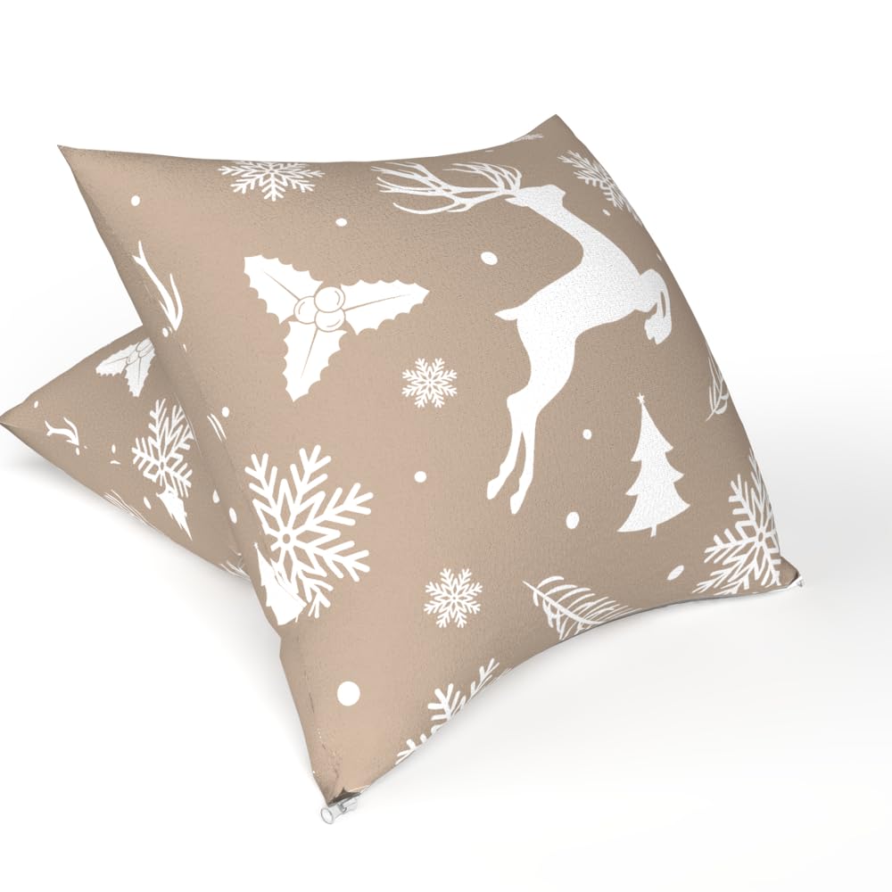 Christmas Cushion 40x40 CM, Washable Soft Holiday Pillow for Sofa, Bedroom, Living Room, or Office, Festive Decorative Accent