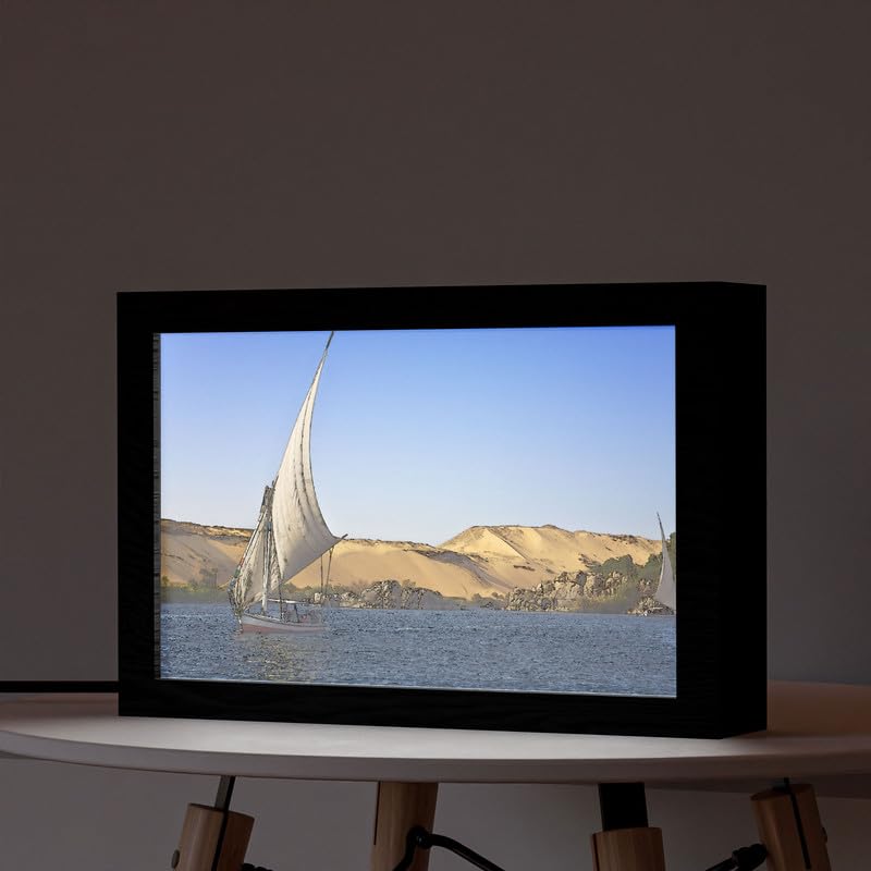 Natrual Wood 2 In 1 Photo Lighting Frame