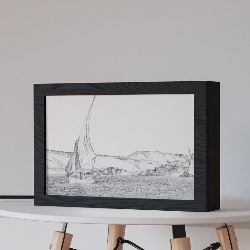 Natrual Wood 2 In 1 Photo Lighting Frame