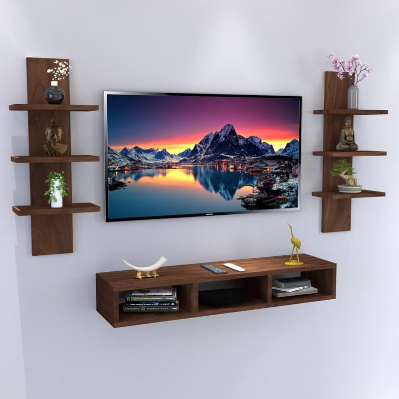 Wooden Bookcase for Kids with 5 Sections, Decorative Storage Unit and Floor Standing File Cabinet for Study or Playroom, 80cm Tall in Beige Manufactured Wood