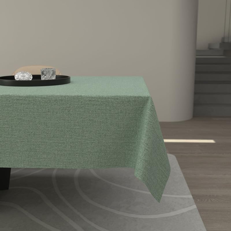 Premium Linen Tablecloth - Elegant and Durable Table Cover for Dining Room, Kitchen, and Events - Dust-Proof, Machine Washable