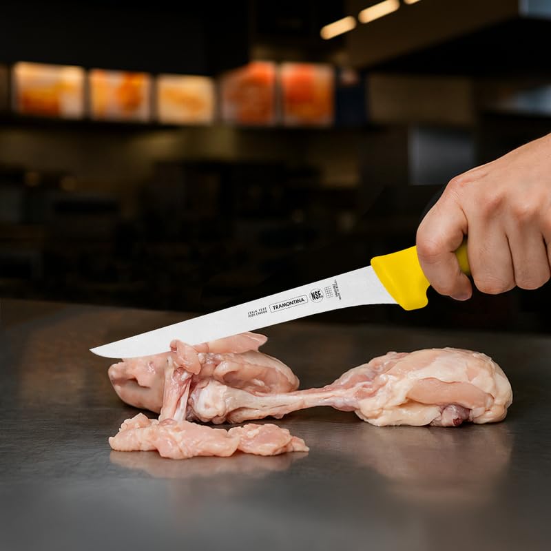 Professional Boning Knife, 7-inch Blade Size, Yellow