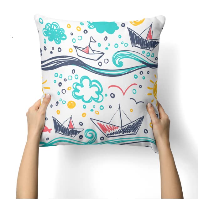 Velvet Molly Cushion Cover, a plush multicolor decorative pillow with a vibrant and joyful design, 40x40 cm, combines a luxurious feel with a playful pattern to enliven your home