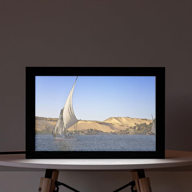Natrual Wood 2 In 1 Photo Lighting Frame