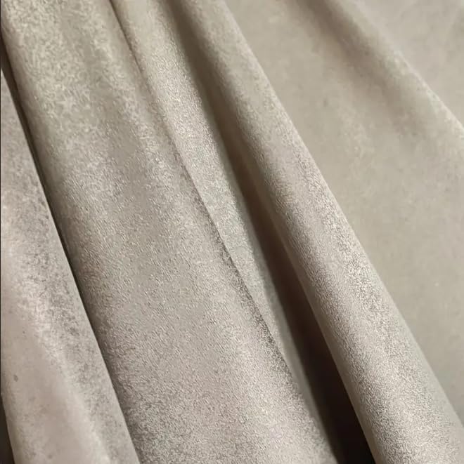 Faux Linen Textured Curtains Durable Fabric-Light Filtering Drapes forLiving Rooms Reception and Bedroom - Steel Grommets - Single Panel