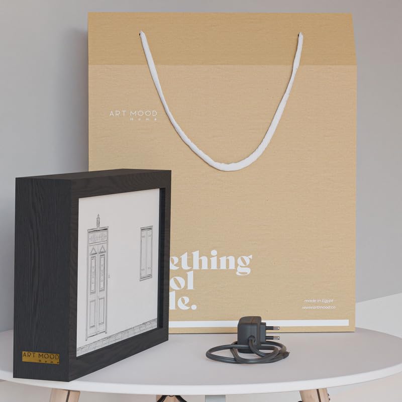 Natrual Wood 2 In 1 Photo Lighting Frame