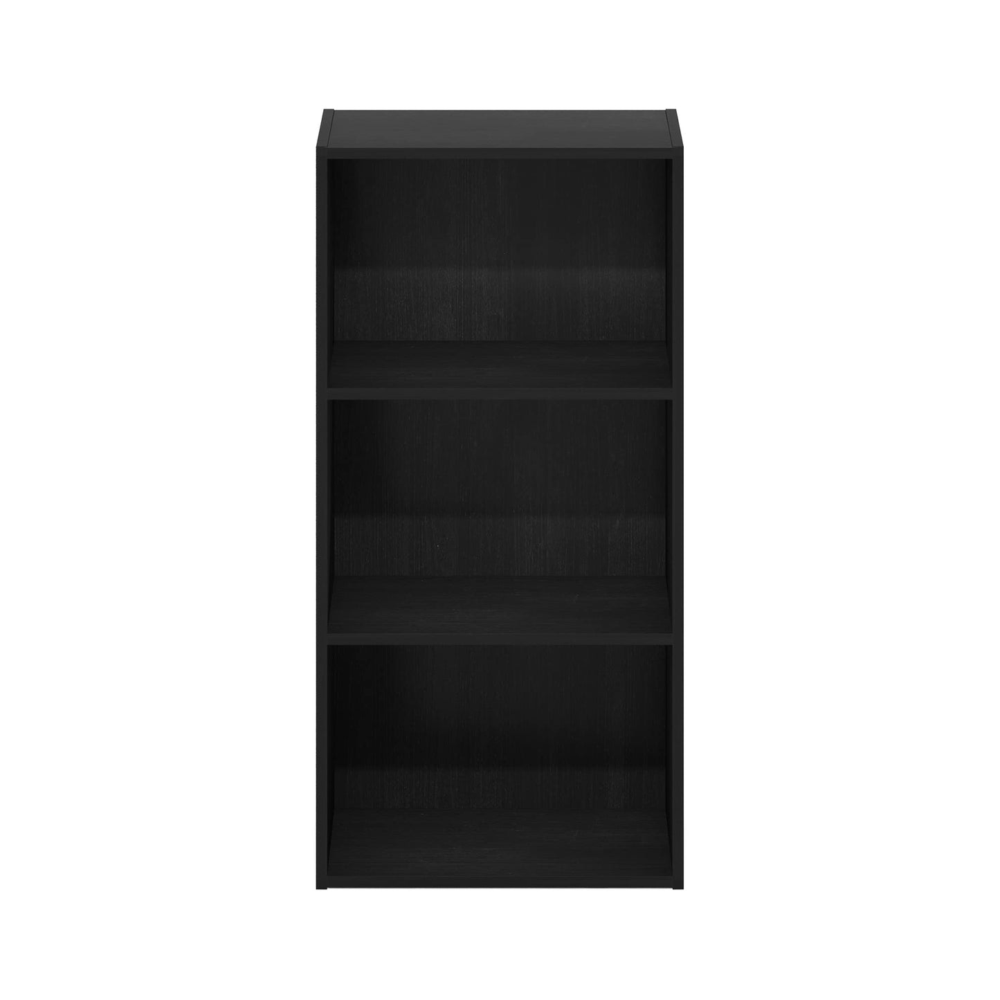 3-Tier Open Shelf Bookcase, Modern Freestanding Bookshelf in Blackwood Finish, Simple and Versatile Storage Organizer for Home, Office, or Living Room Use