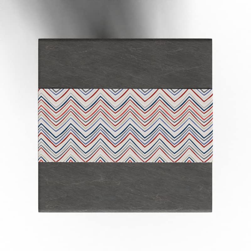 Lila Zigzag Velvet Table Runner, a Plush Multicolor 35x140 cm Decorative Centerpiece with a Stylish and Modern Chevron Pattern, adds a Luxurious Texture to a Classic Design