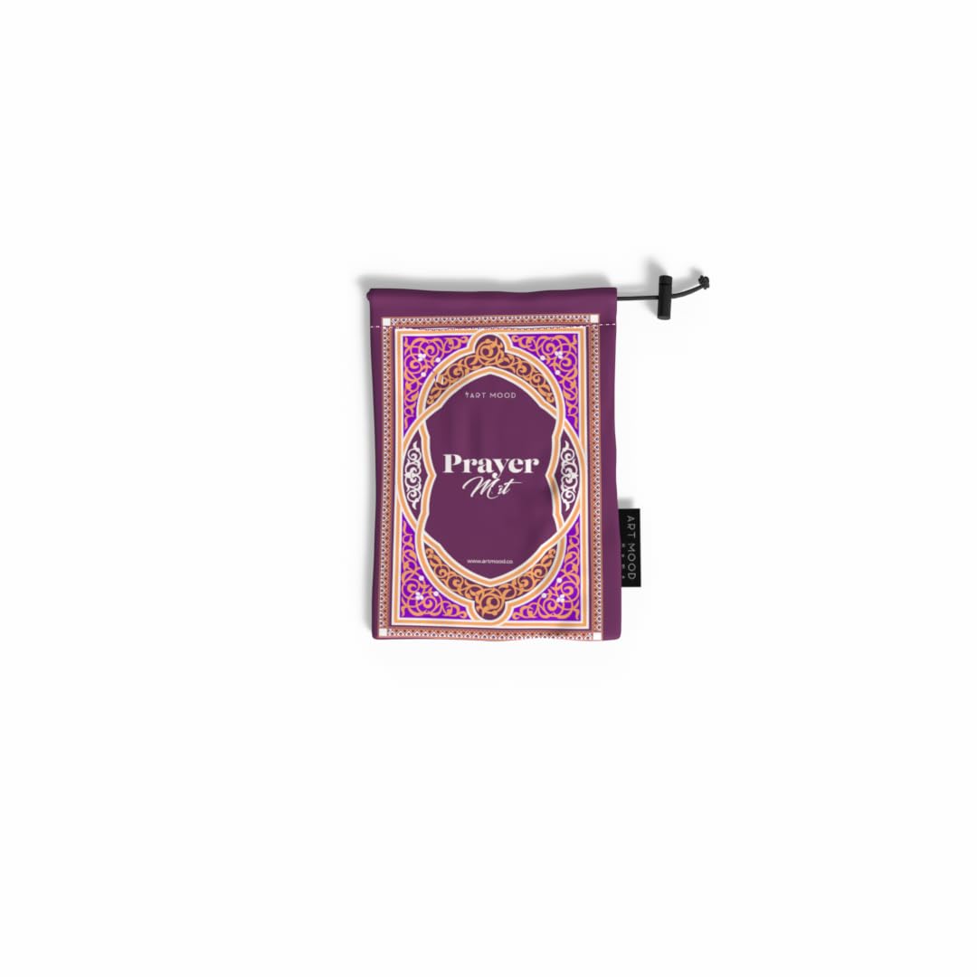 Prayer Mat - Waterproof Pocket Size Travel Mat for Salah, Lightweight Foldable Muslim Prayer Rug with Carrying Bag