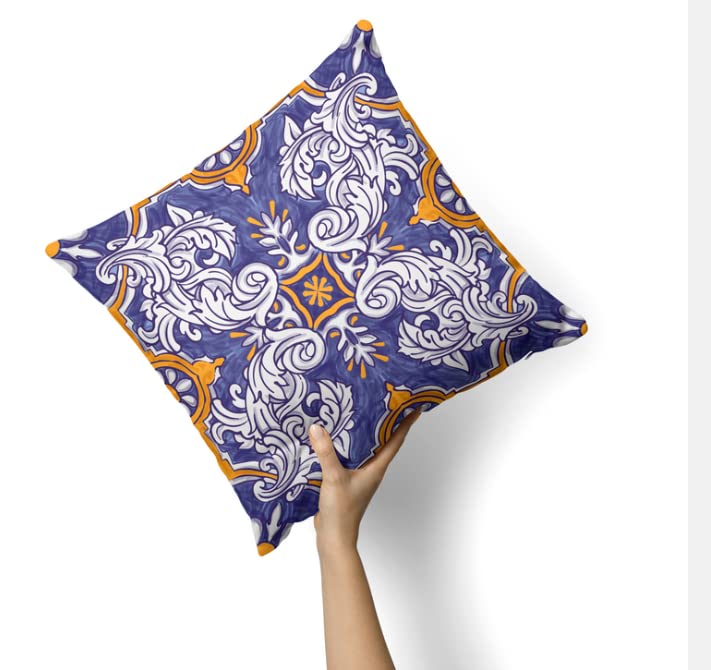 Velvet Fantasy Cushion Cover, a plush multicolor decorative pillow with a dreamy, imaginative pattern, 40x40 cm, adds a soft, luxurious touch and a whimsical vibe to your living space