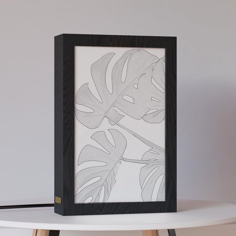 Natrual Wood 2 In 1 Photo Lighting Frame