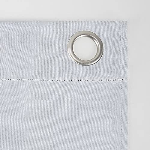 Silver Blackout Curtains - steel Grommets - thermal Insulated fabric – for room darkness – 1 panel