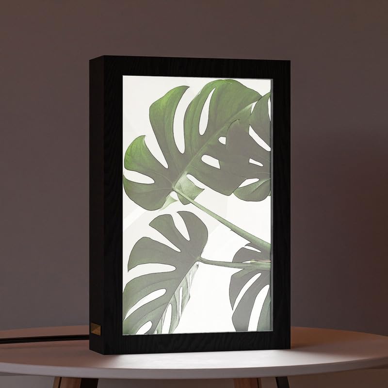 Natrual Wood 2 In 1 Photo Lighting Frame