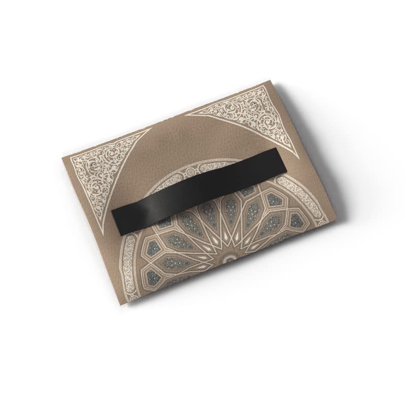 Velvet Prayer Mat in a warm Beige, 68x117 cm, a soft and luxurious Islamic rug with an elegant dome design, offering a comfortable and dedicated space for daily prayers and reflection