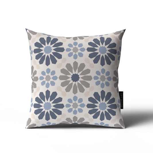 Ace Velvet Cushion Cover, a chic multicolor 40x40 cm decorative throw pillow featuring a modern Islamic-inspired design, perfect for adding a touch of artistry to your festive decor