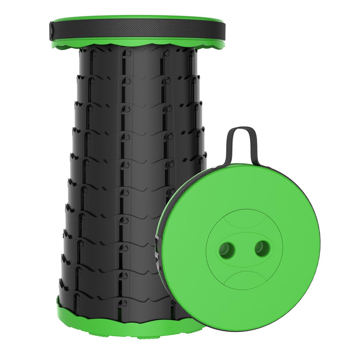 كرسي سفر بلاستيكي محمول قابل للطي والسحب، مقعد قابل للطي بتصميم رائع، خفيف الوزن وقابل للتعديل للتخييم وصيد الأسماك والمشي لمسافات طويلة والبستنة والاستخدام في الهواء الطلق